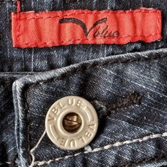 ♡🔸️VBLUE jeans w/angel wings on rear pockets✔sz 19/20 - Picture 4 of 6